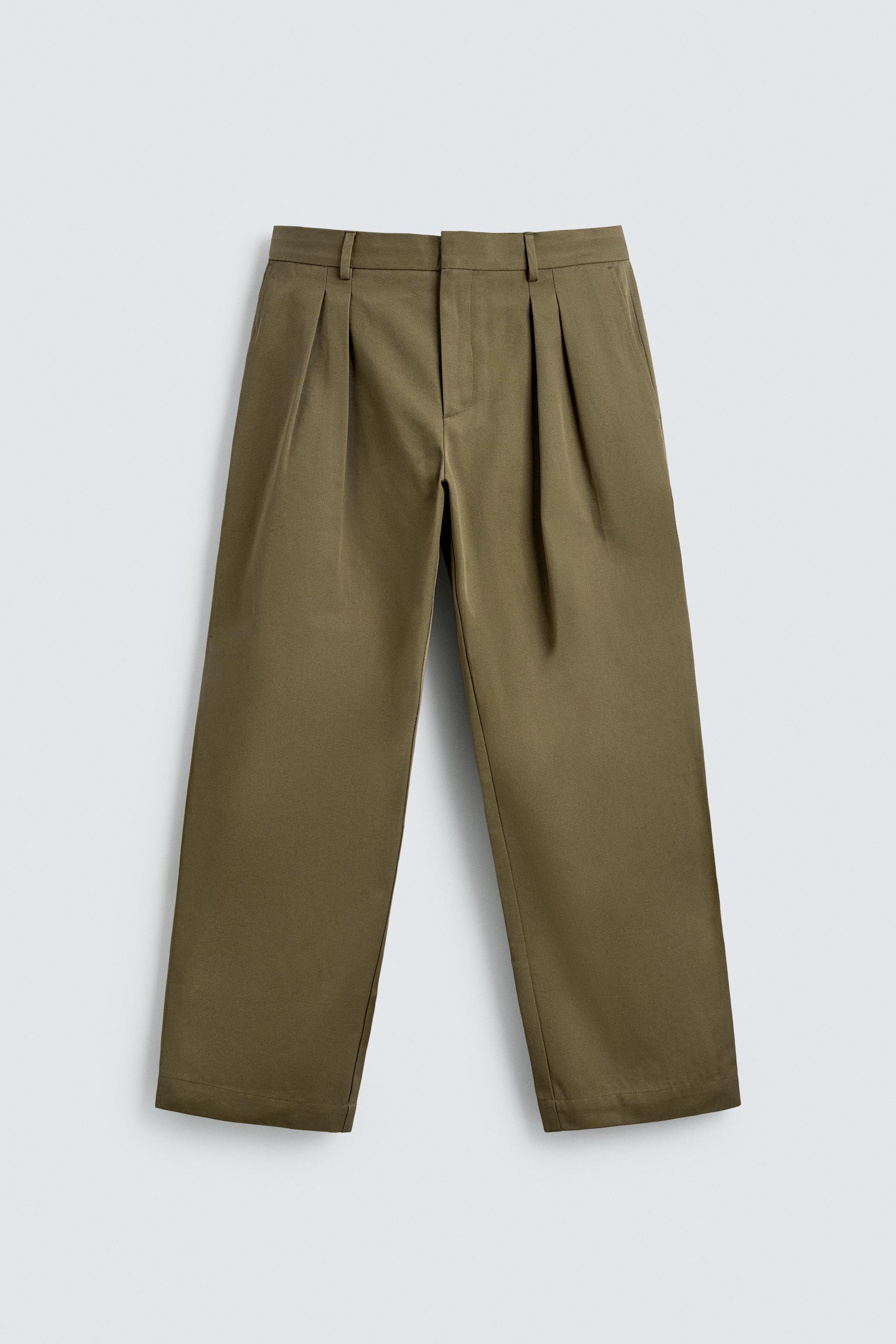 PLEATED CHINO PANTS AARON LEVINE X ZARA